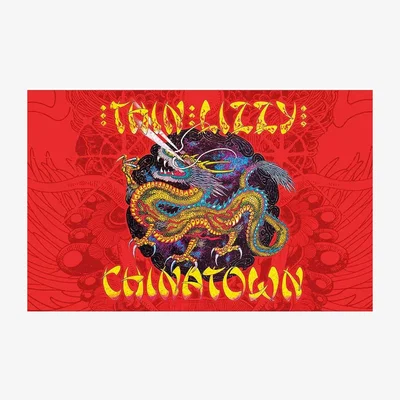The Range Thin Lizzy Chinatown Textile Poster - Red