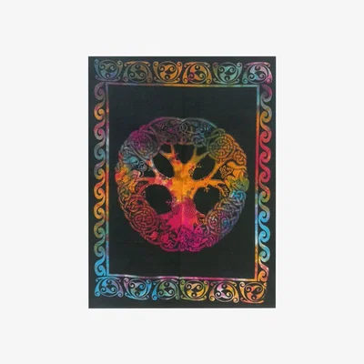 The Range Cotton Wall Art Tree with Adam  Eve MultiColor - Multicolor