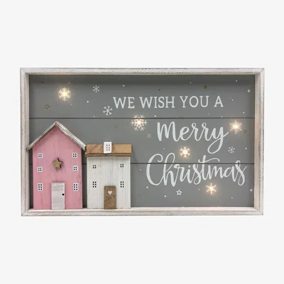 The Range Christmas Wishes LED Wall Art