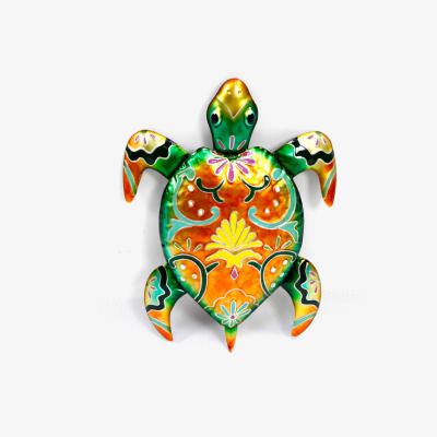 The Range Bright Patterned Turtle Metal Wall Art