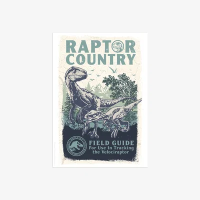 The Range Jurassic World Raptor Country Limited Edition Art Print - Multi