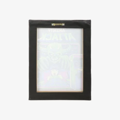 The Range Anxiety Attack Canvas Plaque by Steven Rhodes 19x25cm Retro Wall Art - Black
