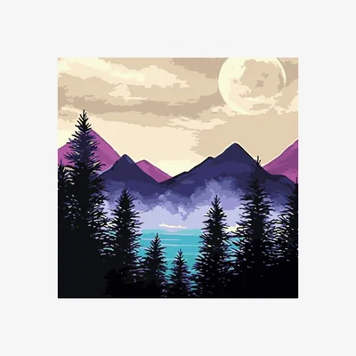 The Range Mystical Mountains Diamond Painting Kit - Multi