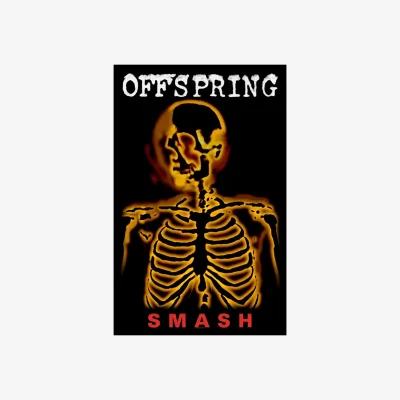 The Range The Offspring Smash Textile Poster - Black/Yellow