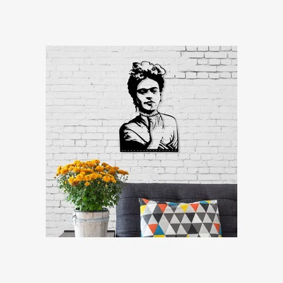 The Range Frida Wall Art No.15 Metal Decorative Object - Black