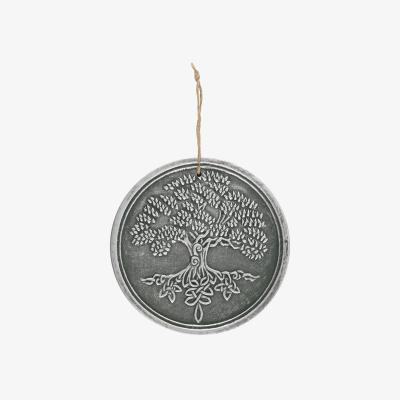 The Range Terracotta Tree Of Life Wall Plaque - Silver