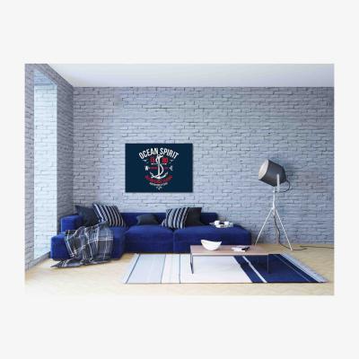 The Range Ocean Spirit - Wrapped Canvas Graphic Art Print - Blue / 46cm / 31cm