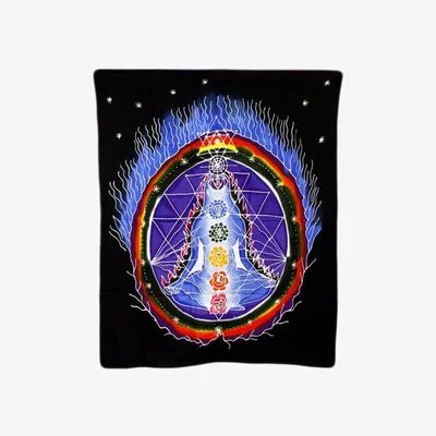 The Range Chakra Connections Vibrant Batik Wall Art - Multicolor