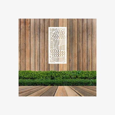 The Range Uley Screen Metal Wall Art - White