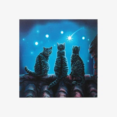 The Range Lisa Parker's Wish Upon A Star Light Up Canvas Plaque - Blue