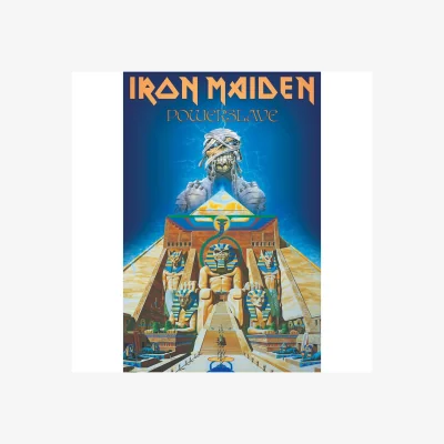 The Range Iron Maiden Powerslave Textile Poster - Blue/Yellow