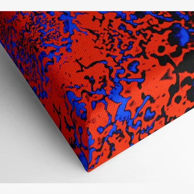 The Range Orange Mase Canvas Print Wall Art - Yellow / 35.56cm