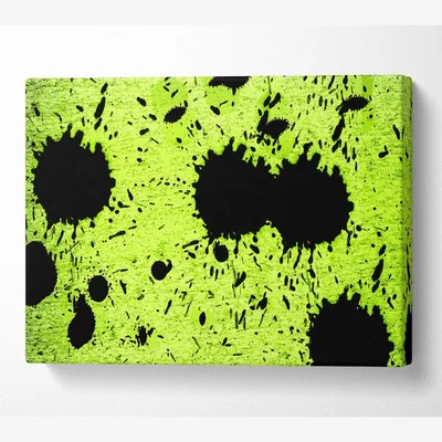 The Range Lime Green Fury Canvas Print Wall Art - Yellow / 50.8cm