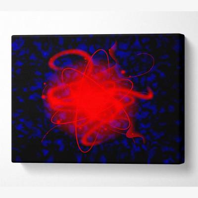 The Range Heart Of The Matter Red Canvas Print Wall Art - Yellow / 81.28cm