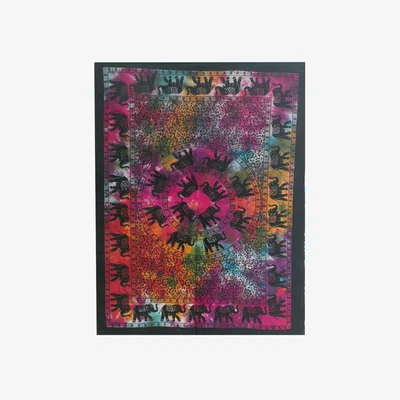 The Range Cotton Wall Art Elephant Mandala MultiColor - Multicolor