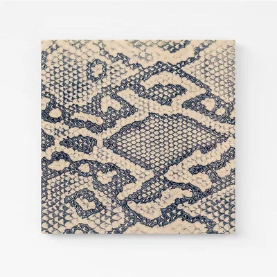 The Range Snake Skin  Canvas Print - Grey / Large