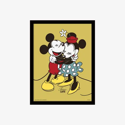 The Range Mickey and Minnie Mouse (True Love) Framed Print