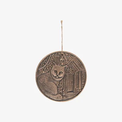 The Range Bronze Terracotta 'What Lies Within' Plaque By Lisa Parker - Brown
