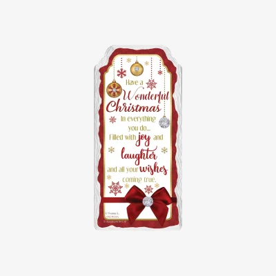 The Range Have a Wonderful Christmas Design Hanging Plaque - Multi