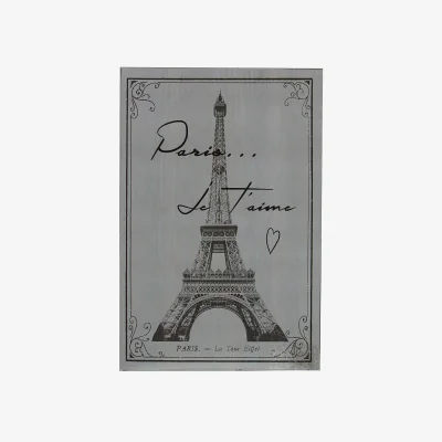 The Range Madera Paris Wall Plaque - Grey