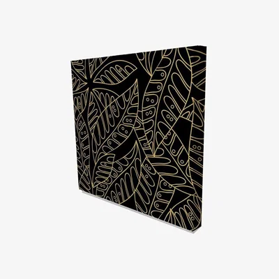 The Range Autumn Leaves' Graphic Art on Canvas - Yellow