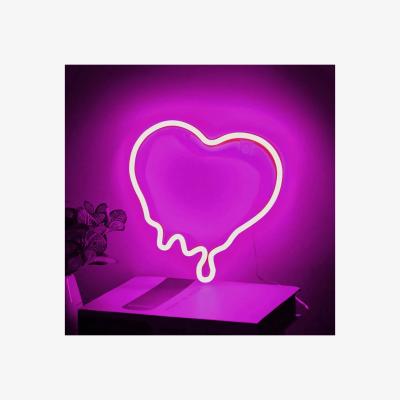 The Range Melting Heart Neon Sign - Pink