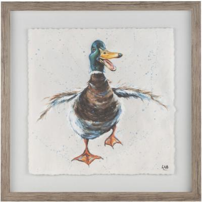 The Range Louise Brown Splashing Duck Framed Print