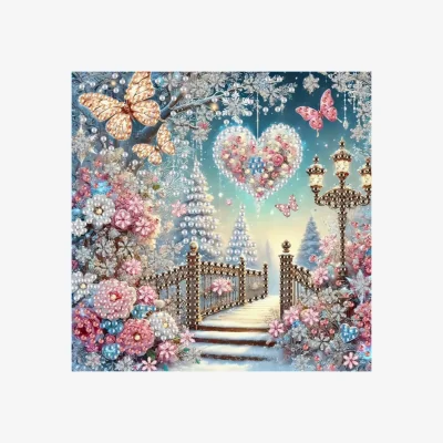 The Range Romantic Winter Wonderland Diamond Painting Kit - Multi