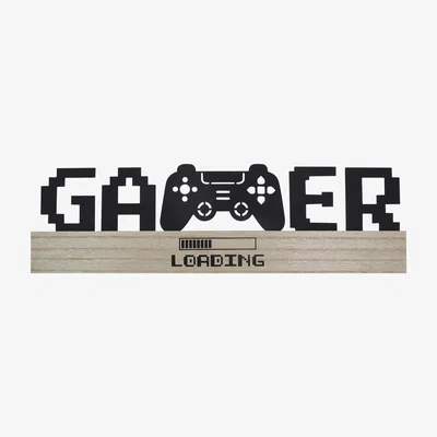 The Range Gamer Pixels Metal Sign - Black