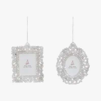 The Range Silver Glitter Hanging Photo Frame