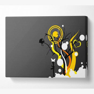 The Range The Yellow Sun Canvas Print Wall Art - Yellow / 81.28cm
