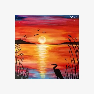 The Range Magical Sunset Diamond Painting Kit - Orange