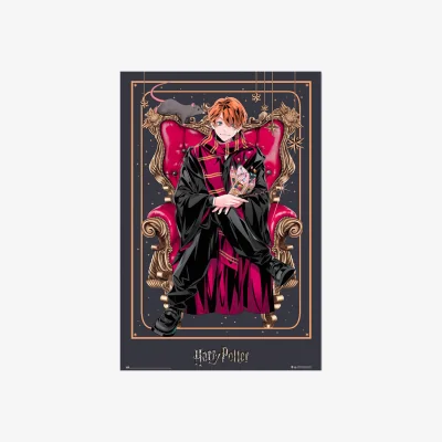 The Range Harry Potter Dynasty Ron Poster - Red/Black/Brown