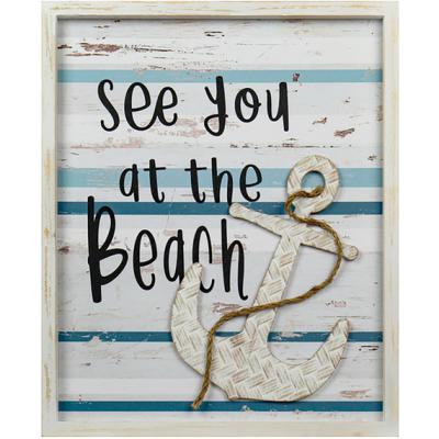 The Range Framed See You At The Beach Plaque