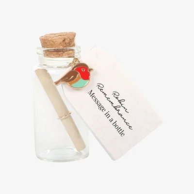 The Range Something Different Robin Remembrance Message Bottles (Pack of 24) - Multicoloured