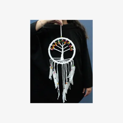 The Range Tree of Life Dreamcatcher Cotton 22cm (assorted) MultiColor - Multicolor