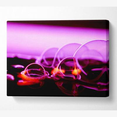 The Range Fire Bubbles Canvas Print Wall Art - Yellow / 81.28cm