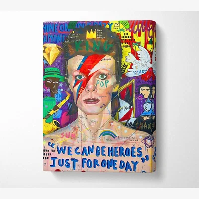 The Range Ziggy Stardust Graffiti - Yellow / 66cm