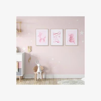 The Range Set of 3 Coquette Aesthetic Framed Art - Pink