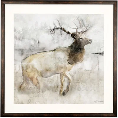 The Range Mountain Elk Framed Wall Art