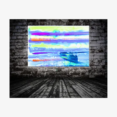 The Range French Dover Entrance Art Print on Canvas - Blue / 152cm