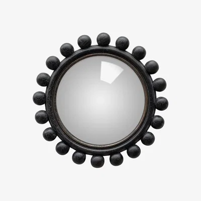 Rockett St George Black Bobbin Convex Mirror