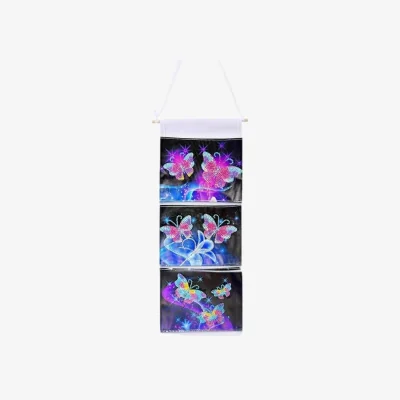 The Range Mystical Butterfly Hanging Door Storage Bag Diamond Painting Kit - Multi