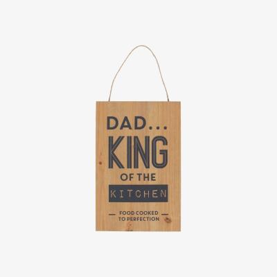 The Range Dad King Of The Kitchen Hanging Plaque  - Neutral