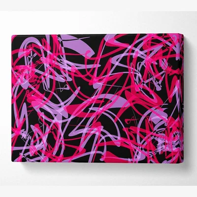 The Range Patterns Of Time Canvas Print Wall Art - Yellow / 50.8cm