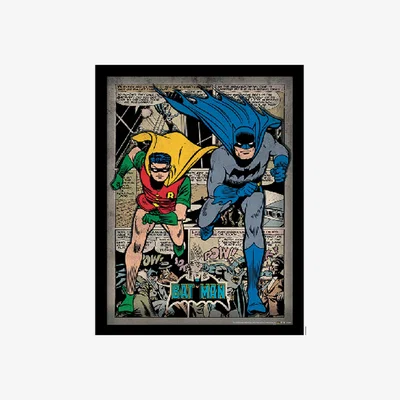 The Range Batman Comic Montage Framed Print
