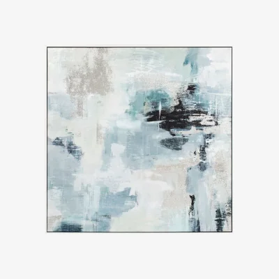 The Range Blue Serenity Abstract Framed Art - Multicolour