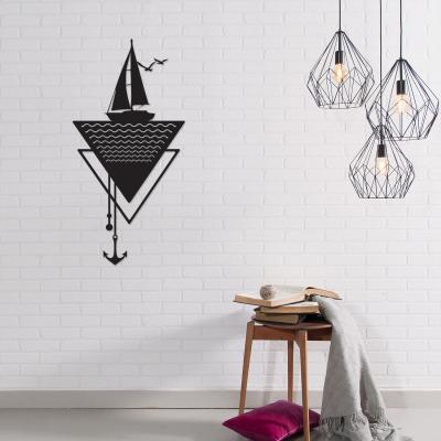 The Range Anchor  Wall Art Metal Decorative Object - Black - Black
