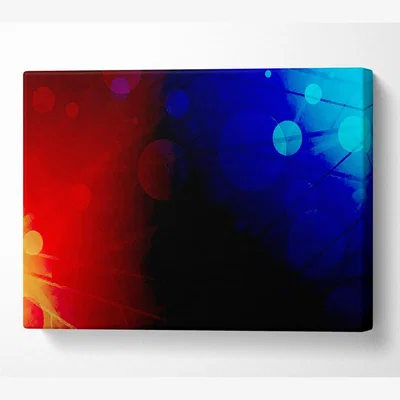 The Range Fire And Water Canvas Print Wall Art - Yellow / 101.6cm