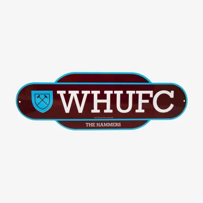 The Range West Ham United FC Retro Years Plaque - Claret Red/Sky Blue